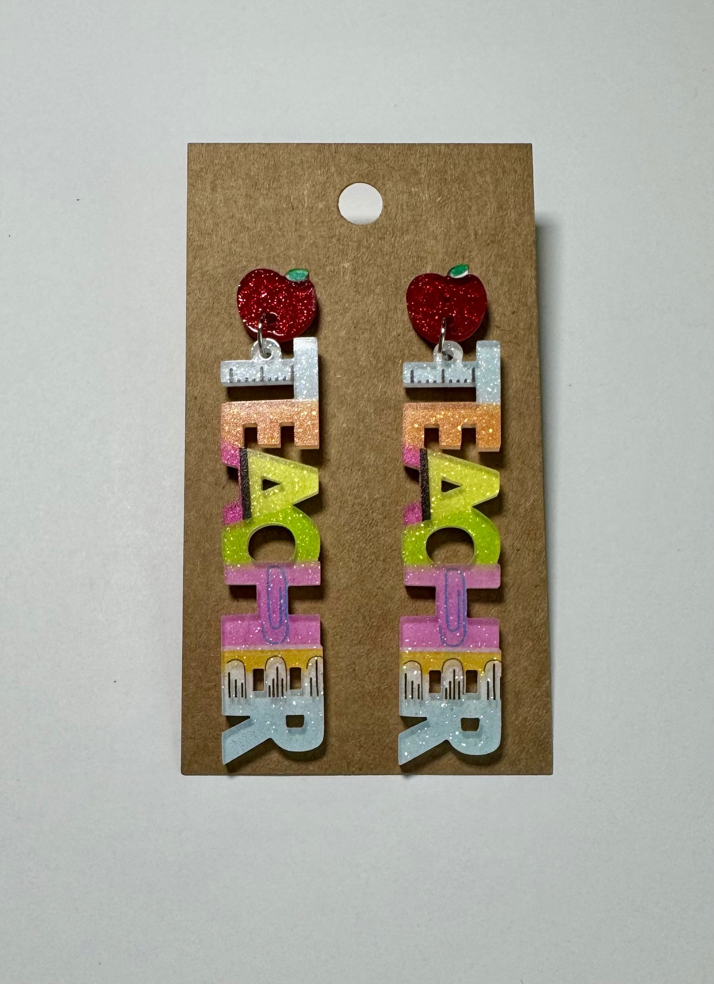 Teacher Ruler Earrings