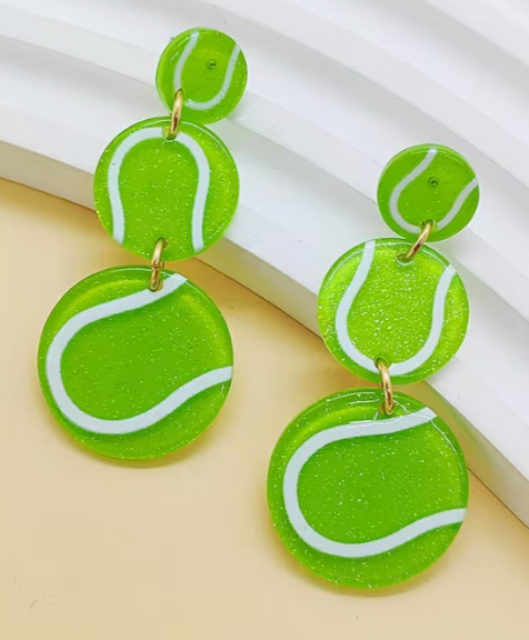 3 Tier Tennis Earrings