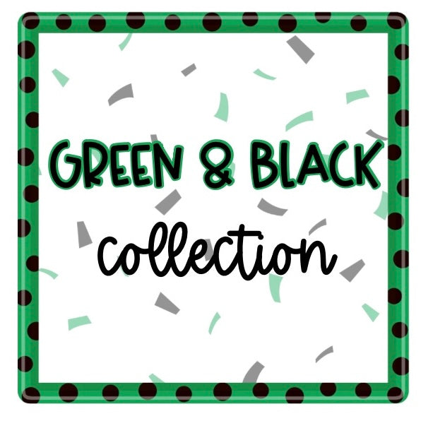 Green & (black, white,grey)