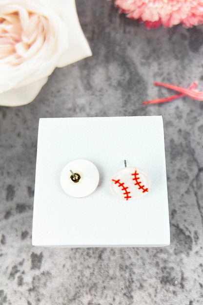 Basketball Acrylic Stud Earrings