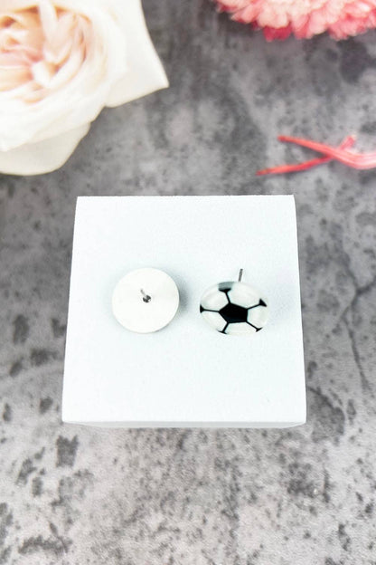 Basketball Acrylic Stud Earrings