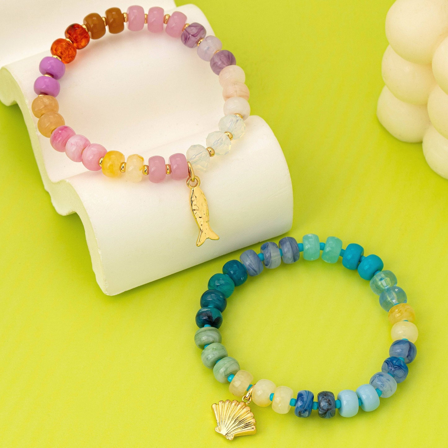Nautical Multi Beaded Bracelet Set