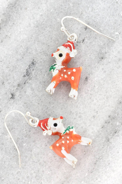 Christmas Deer Earrings