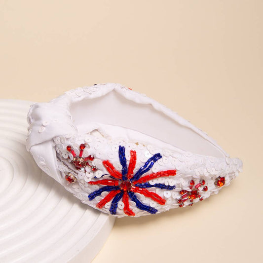 Patriotic Fireworks Headband