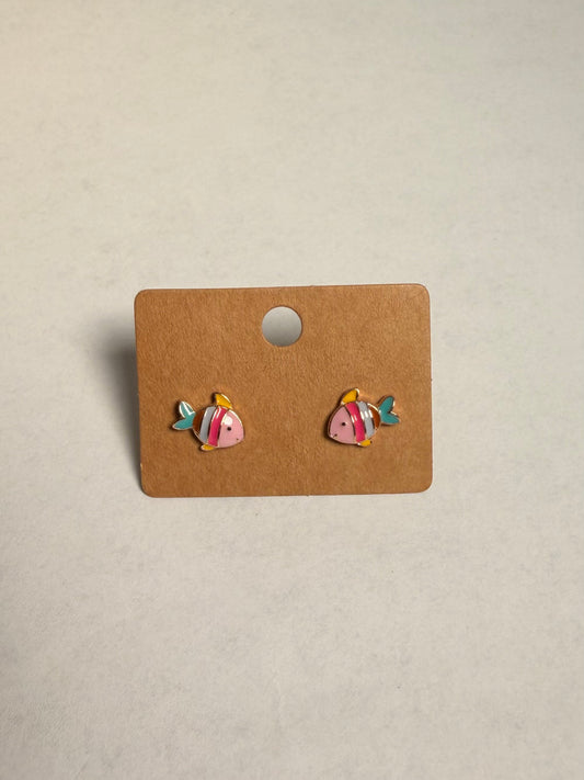 Colorful Fish Studs