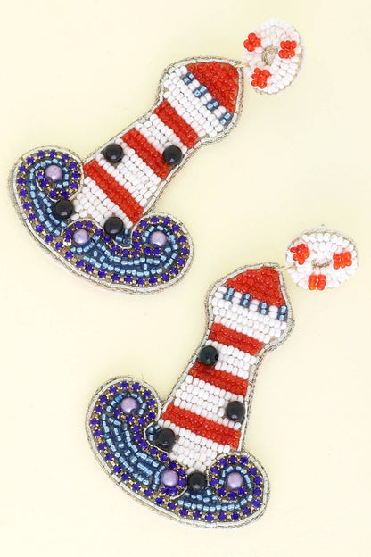 Beaded Lighthouse Earrings