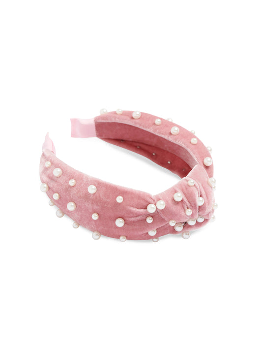 Velvet & Pearls Headband