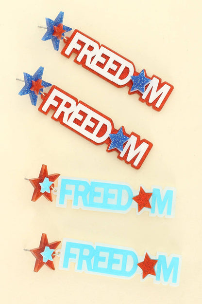 Patriotic Freedom Earrings