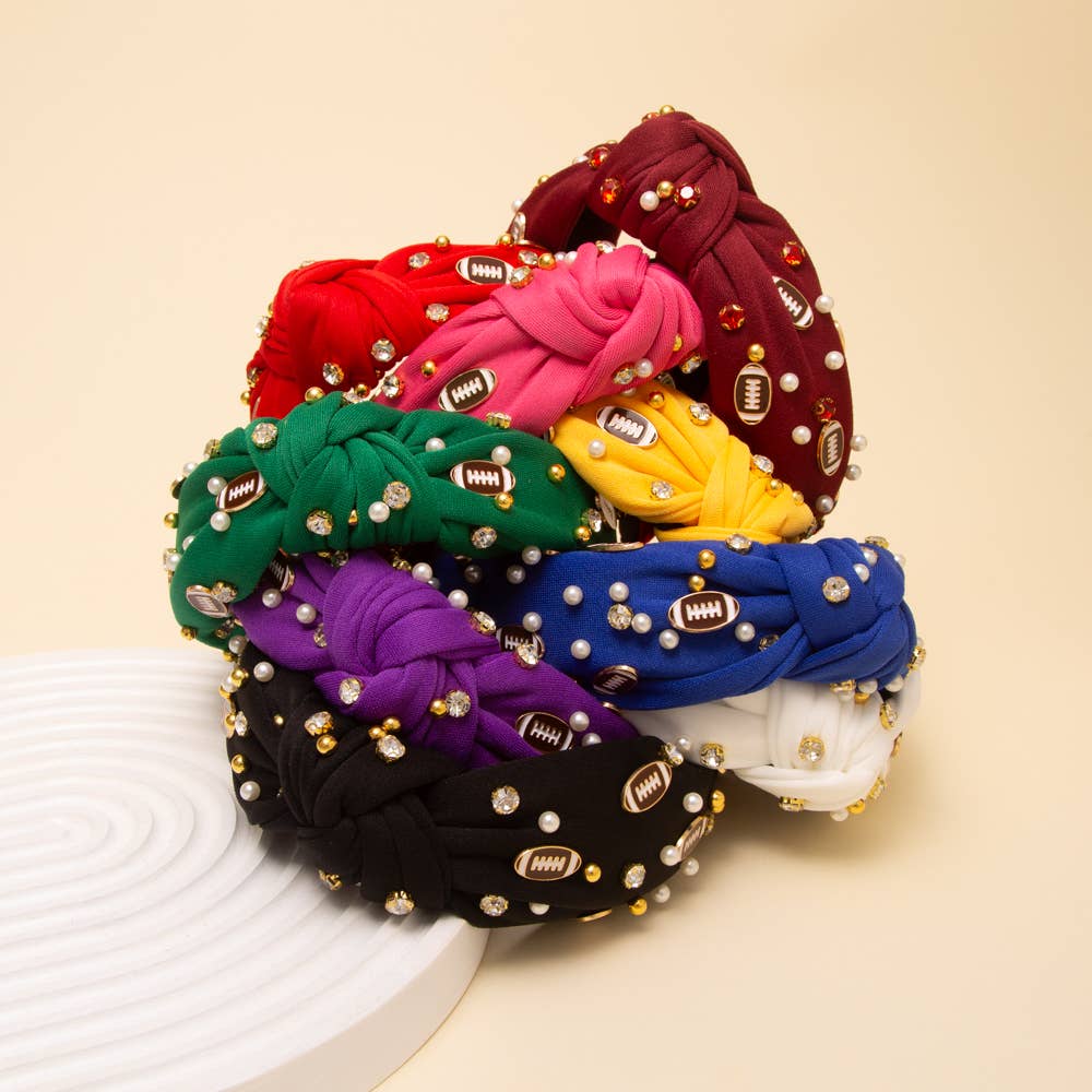 Game Day Football Jeweled Headband