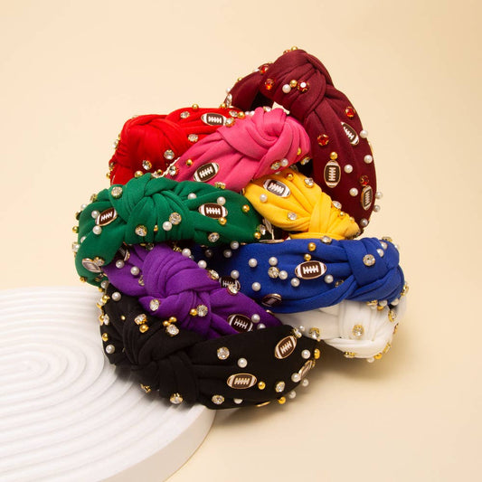 Game Day Football Jeweled Headband