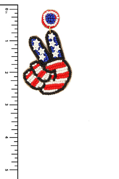 Patriotic Peace Earrings