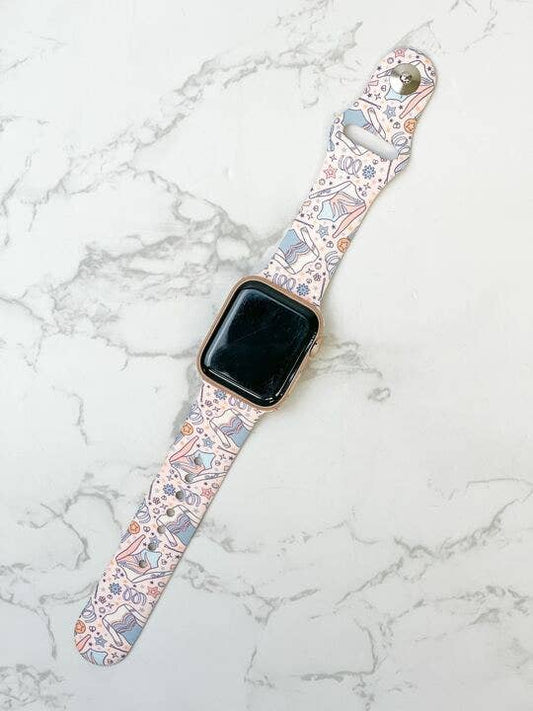 Gymnastics Printed Silicone Smart Watch Band