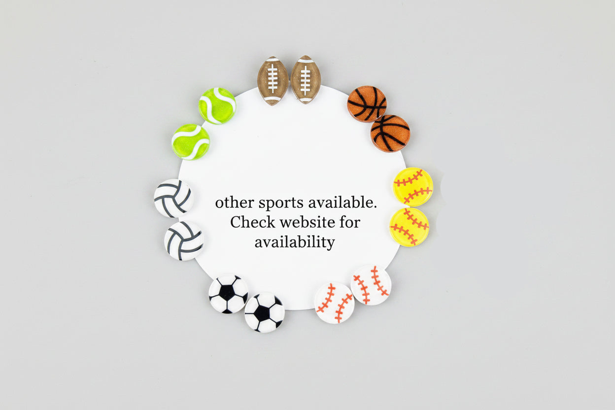 Volleyball Acrylic Stud Earrings