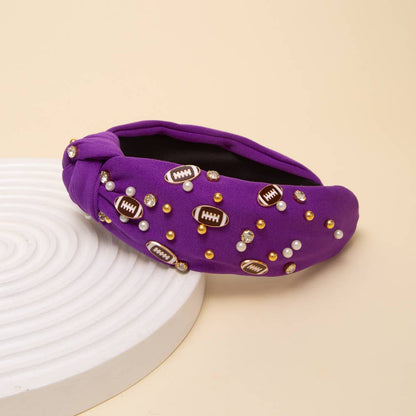 Game Day Football Jeweled Headband