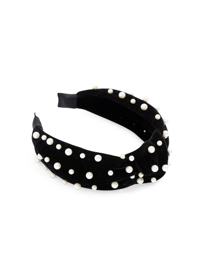 Velvet & Pearls Headband