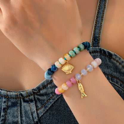 Nautical Multi Beaded Bracelet Set