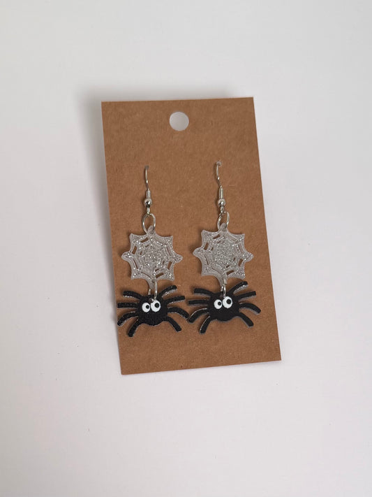 Spider Web Earrings