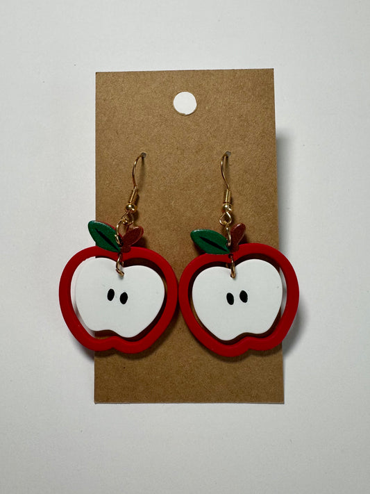 Apple Core Dangle Earrings
