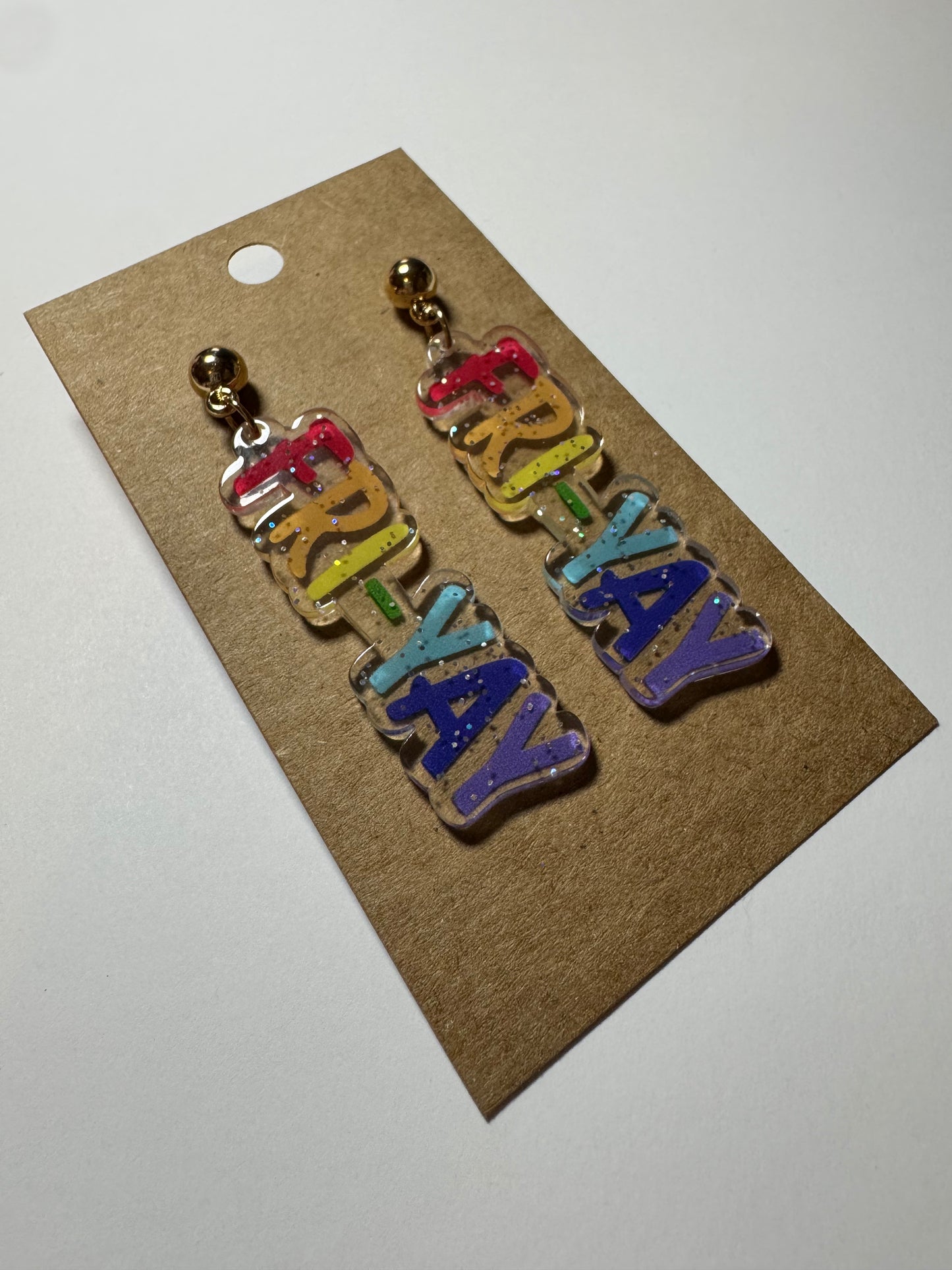 Glitter Fri-Yay Earrings