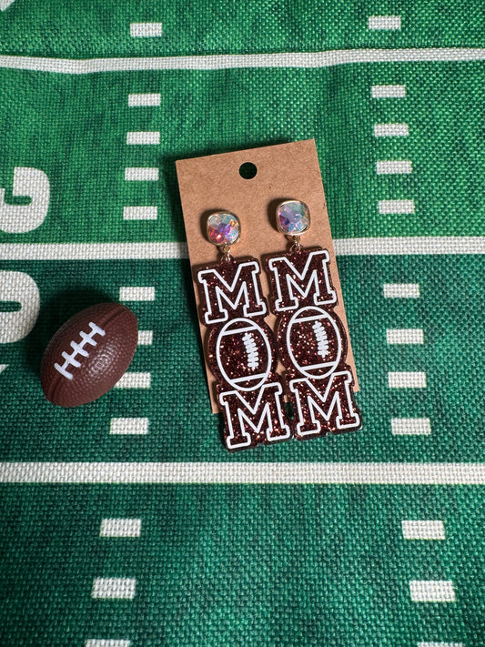 Football Mom Acrylic Earrings