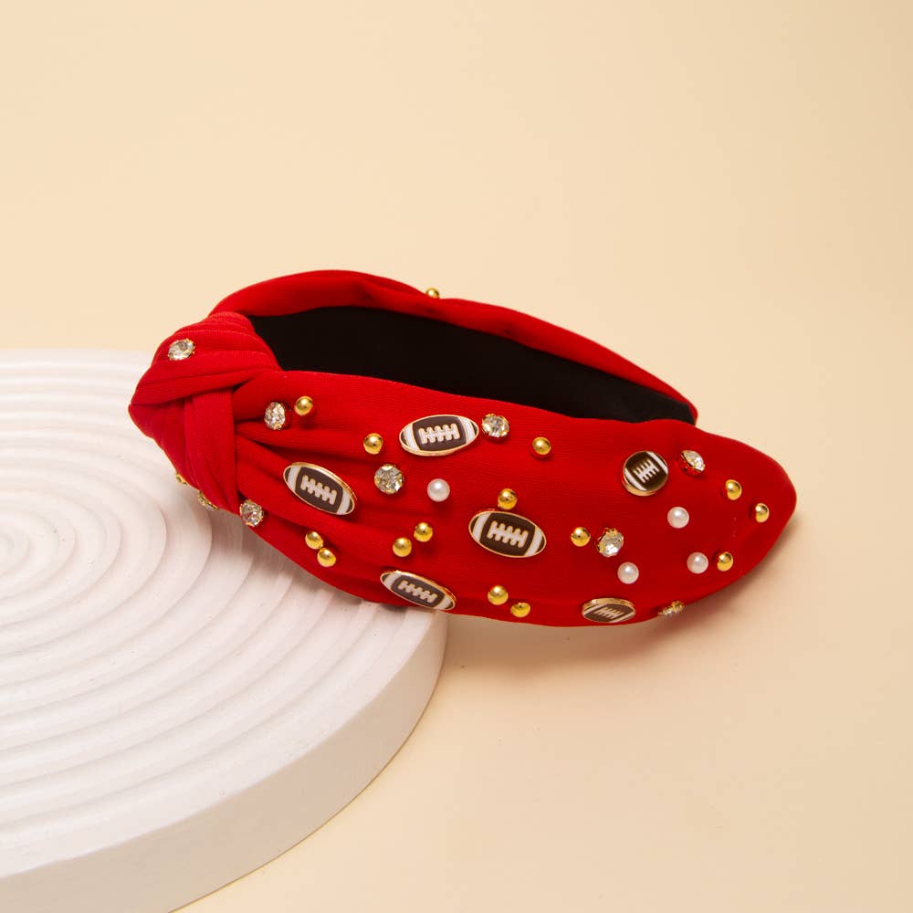 Game Day Football Jeweled Headband