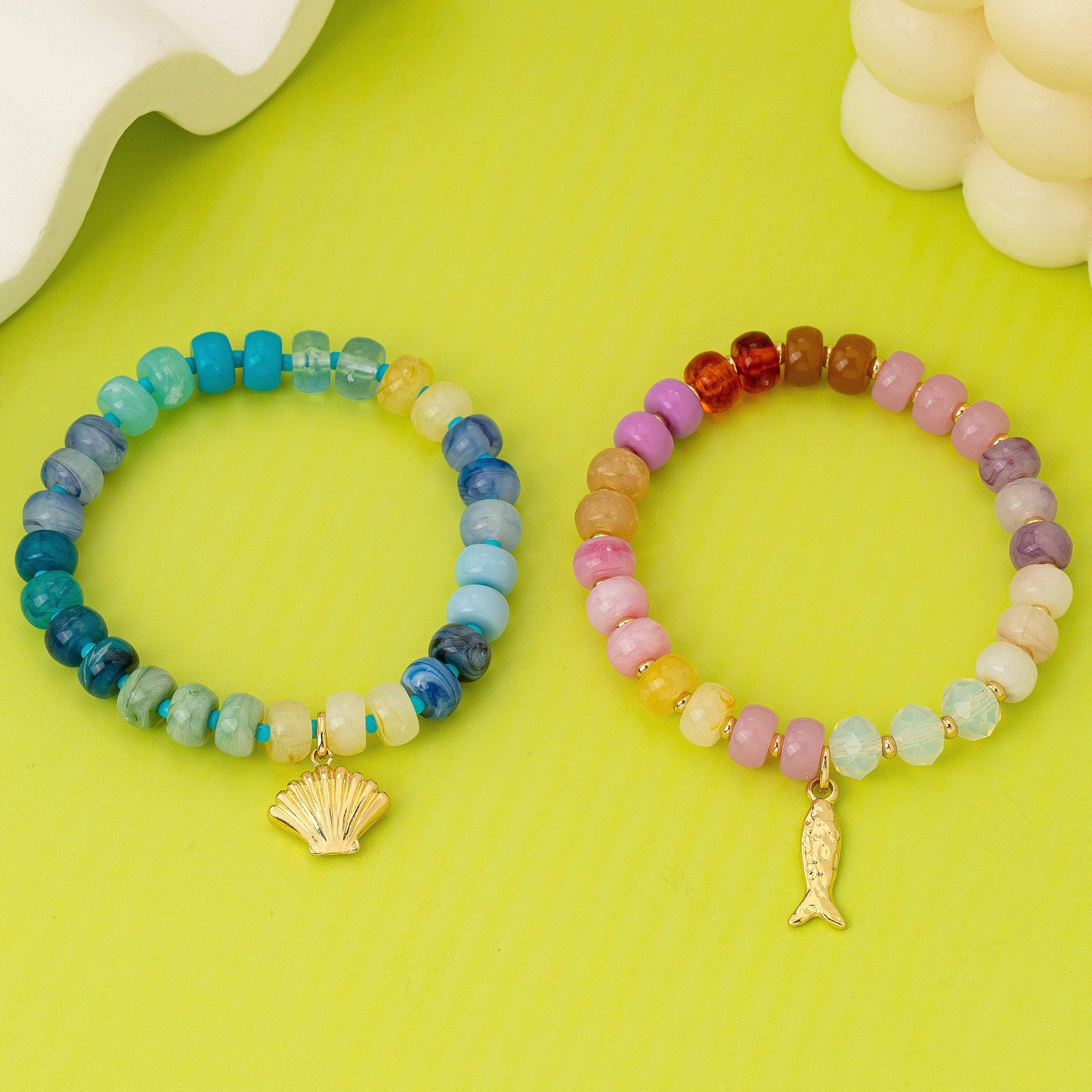 Nautical Multi Beaded Bracelet Set