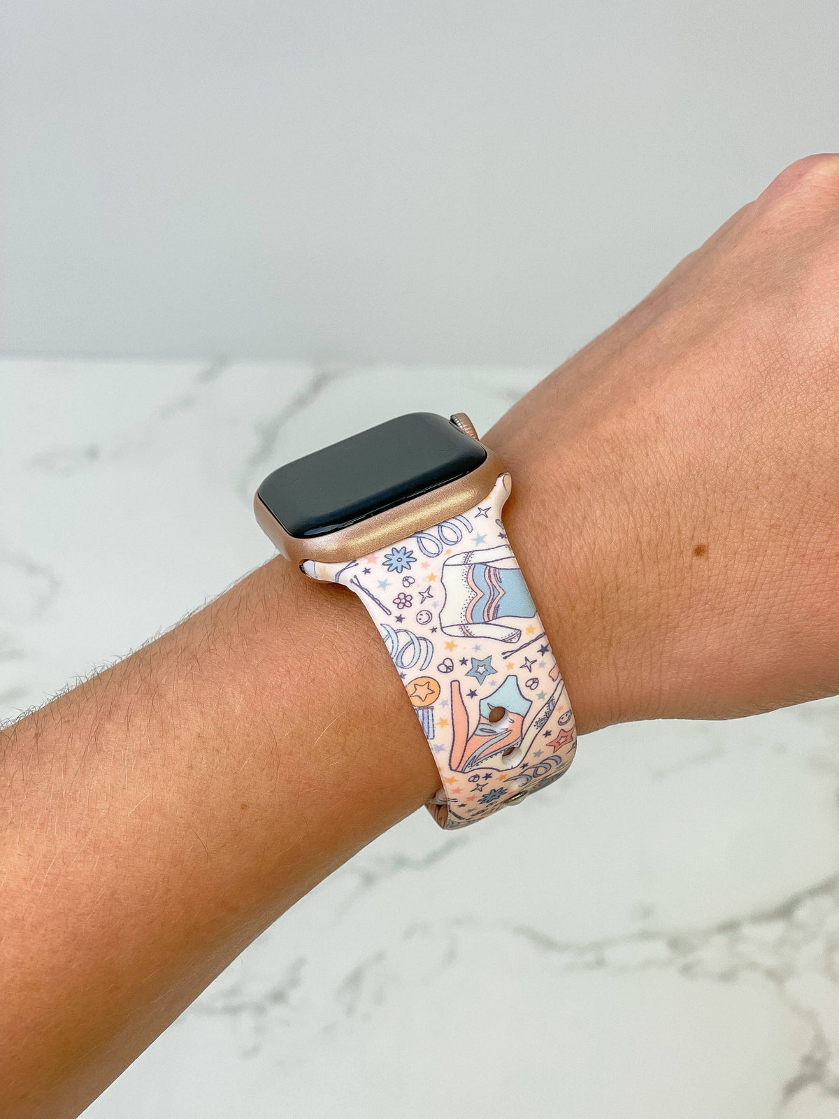 Gymnastics Printed Silicone Smart Watch Band