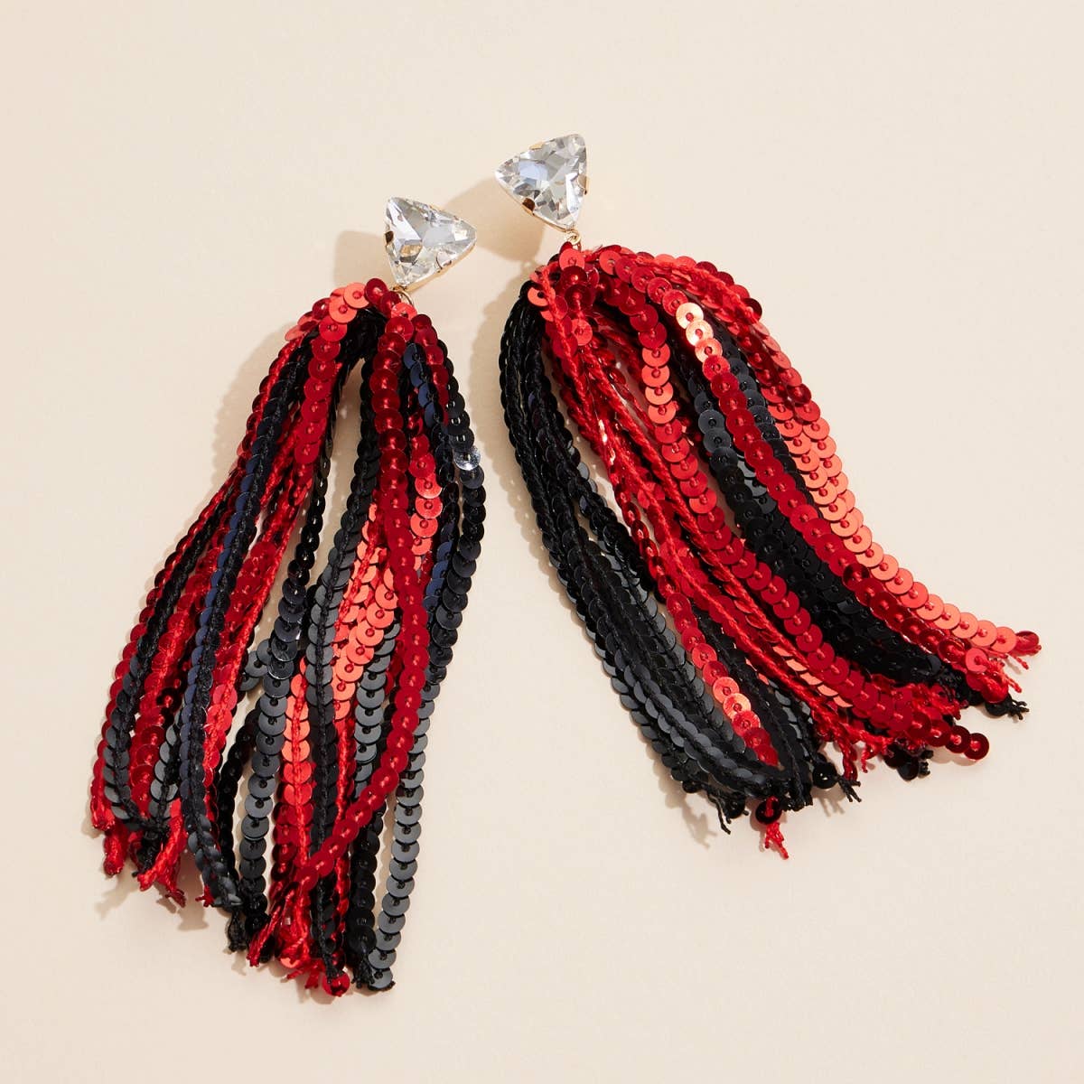Sequin Charm Dangle Earrings