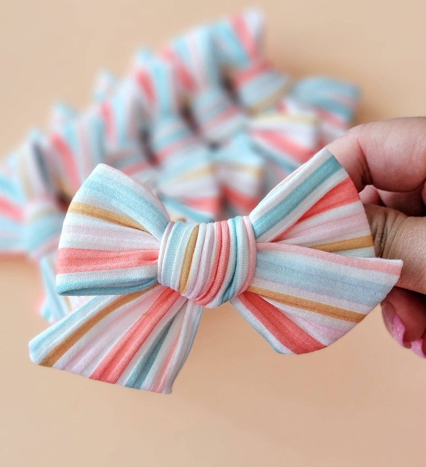 Farmhouse Stripes Chloe Bow