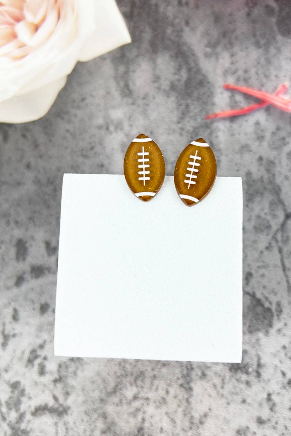 Basketball Acrylic Stud Earrings