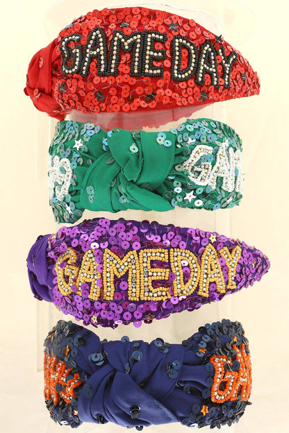 Game Day Jeweled Beaded Headband